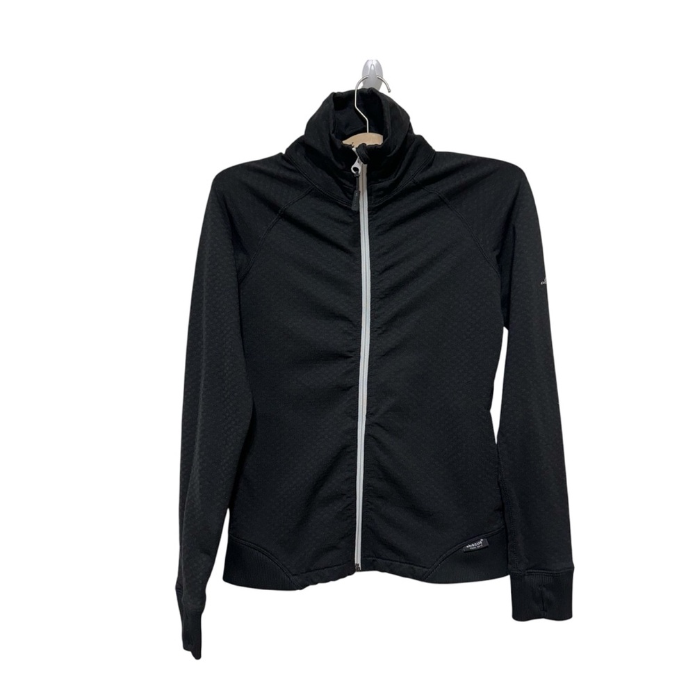 ABACUS Count On It Black Cinch Detail Athletic Jacket Size Small